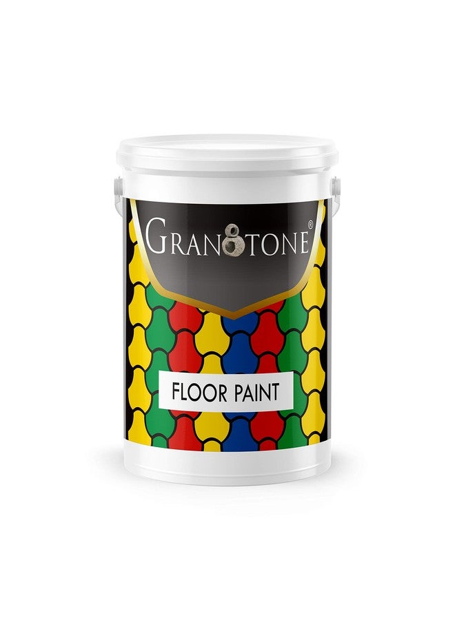 Granotone طلاء أرضيات جرانوتون للأسمنت والبلاط، مانع تسرب للخرسانة مصنوع من البولي يوريثان والأكريليك، مقاوم للانزلاق، طلاء بلاط سميك ومتين 4 لتر، لون أزرق طاووسي - Image 1